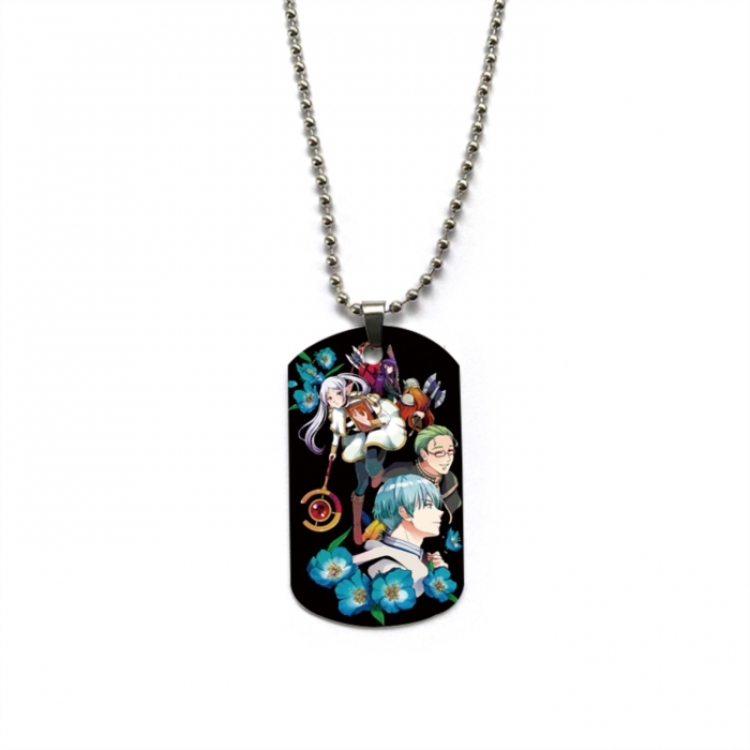Frieren: Beyond Journey's Anime double-sided full color printed military brand necklace price for 5 pcs