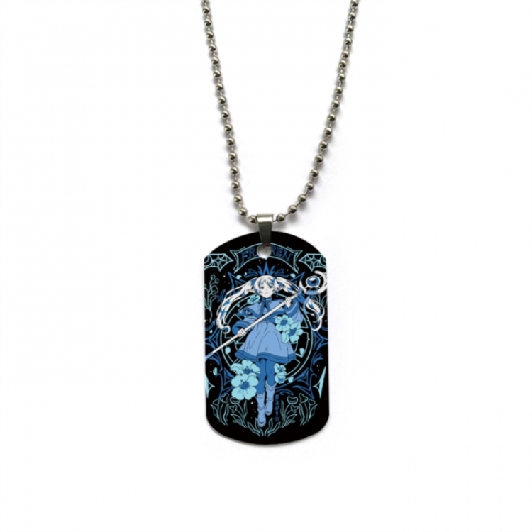 Frieren: Beyond Journey's Anime double-sided full color printed military brand necklace price for 5 pcs