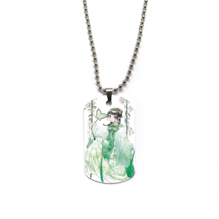 The Apothecary Diaries Anime double-sided full color printed military brand necklace price for 5 pcs