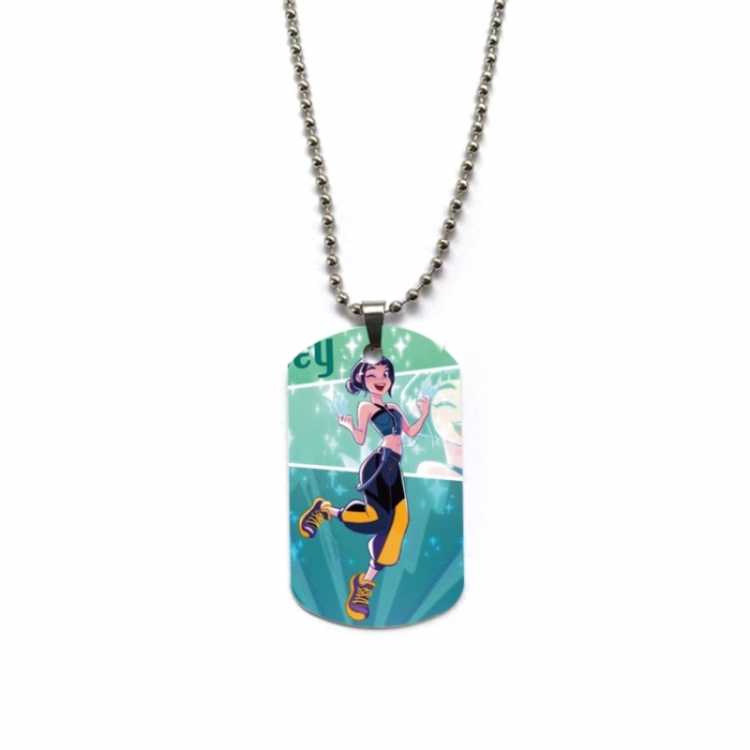 K-Pop Demon Hunters Anime double-sided full color printed military brand necklace price for 5 pcs