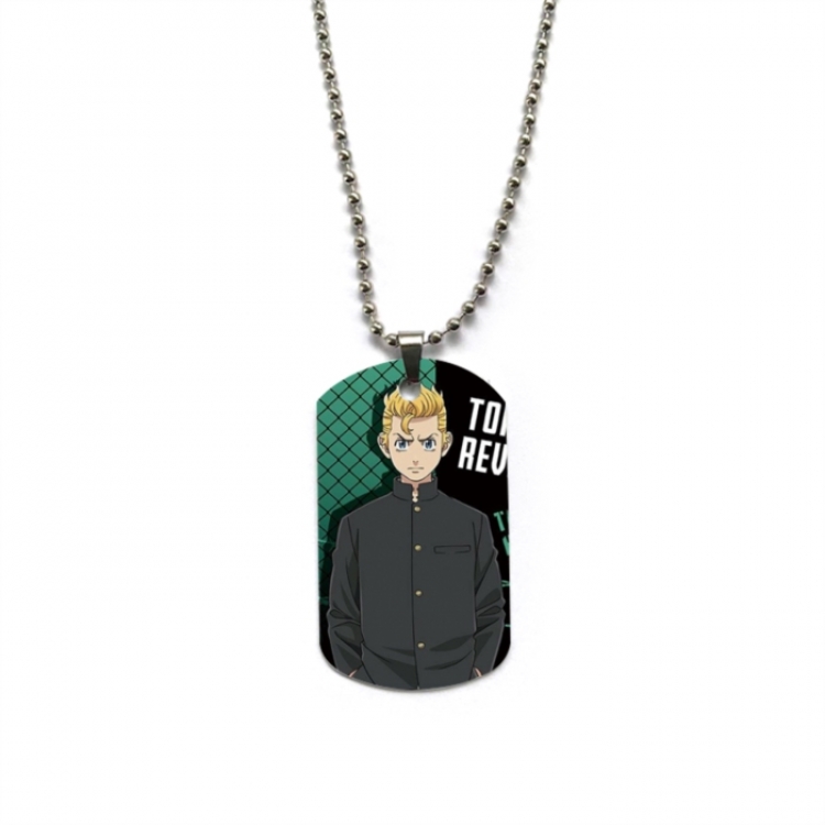 Tokyo Revengers Anime double-sided full color printed military brand necklace price for 5 pcs