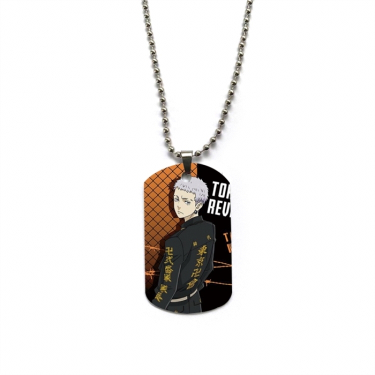 Tokyo Revengers Anime double-sided full color printed military brand necklace price for 5 pcs