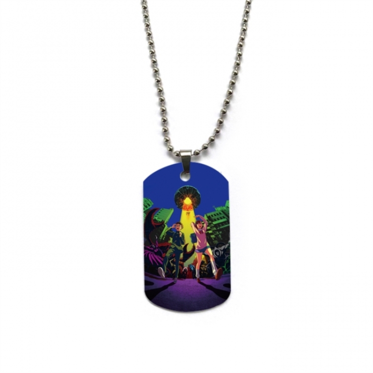 DANDADAN Anime double-sided full color printed military brand necklace price for 5 pcs