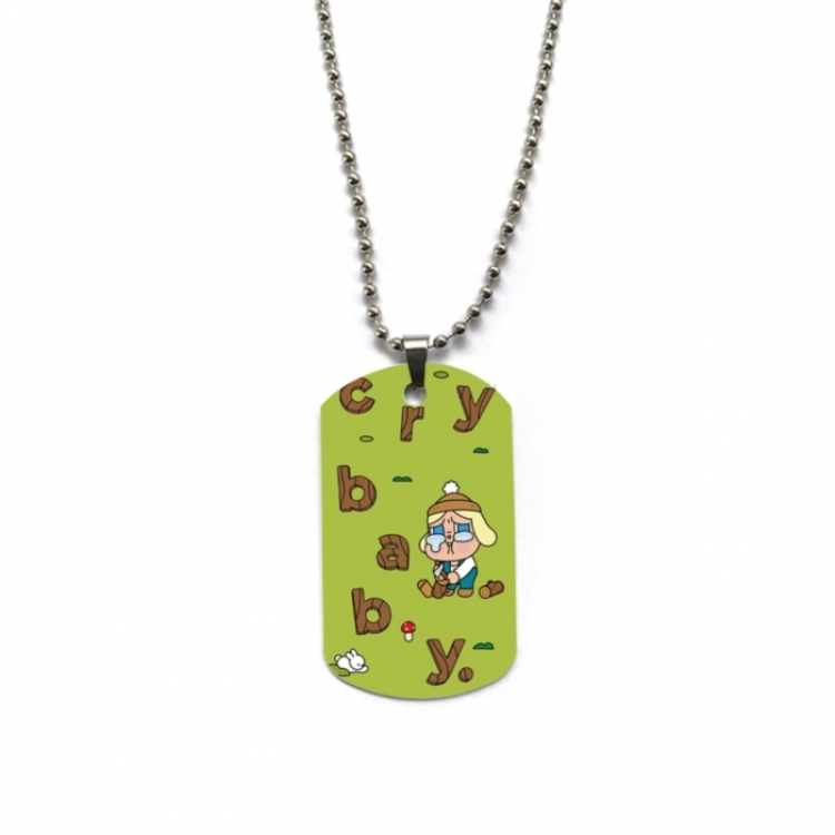 CryBaby Anime double-sided full color printed military brand necklace price for 5 pcs
