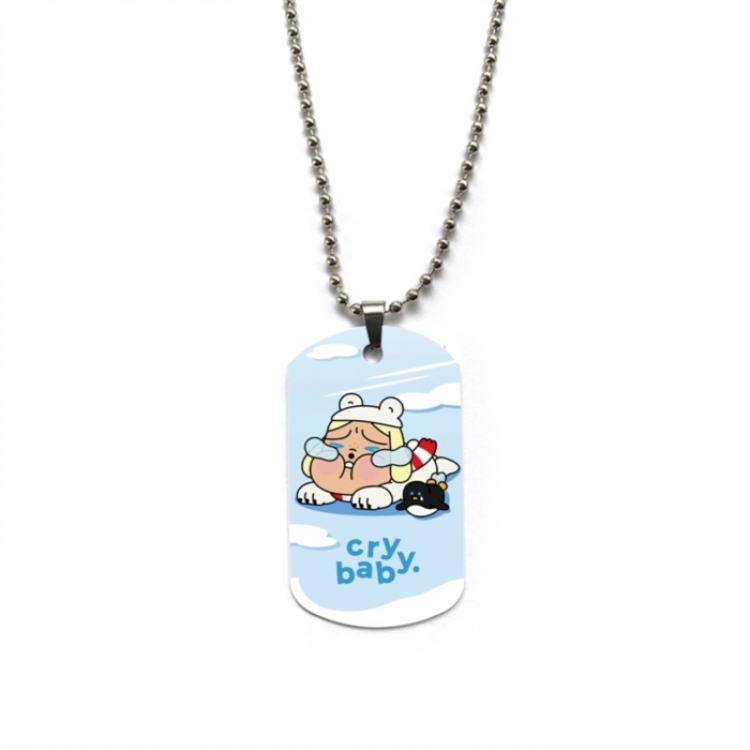 CryBaby Anime double-sided full color printed military brand necklace price for 5 pcs
