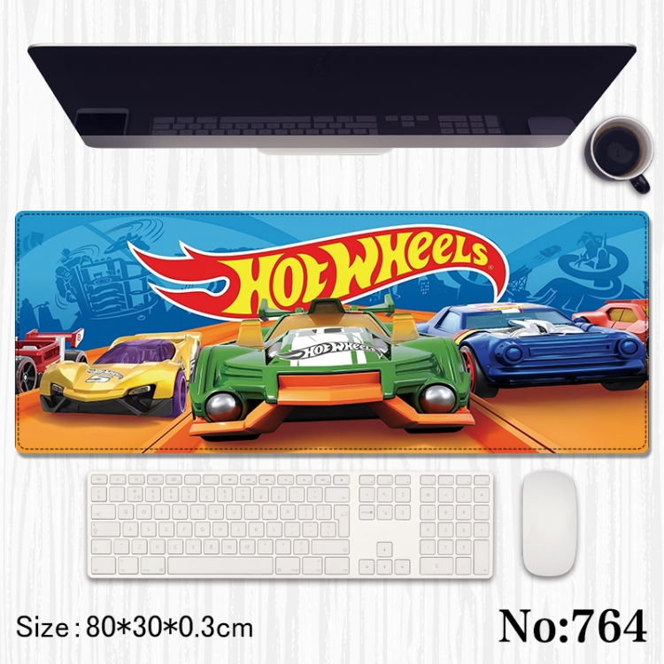 Hot wheels Anime peripheral computer mouse pad office desk pad multifunctional pad 80X30X0.3cm