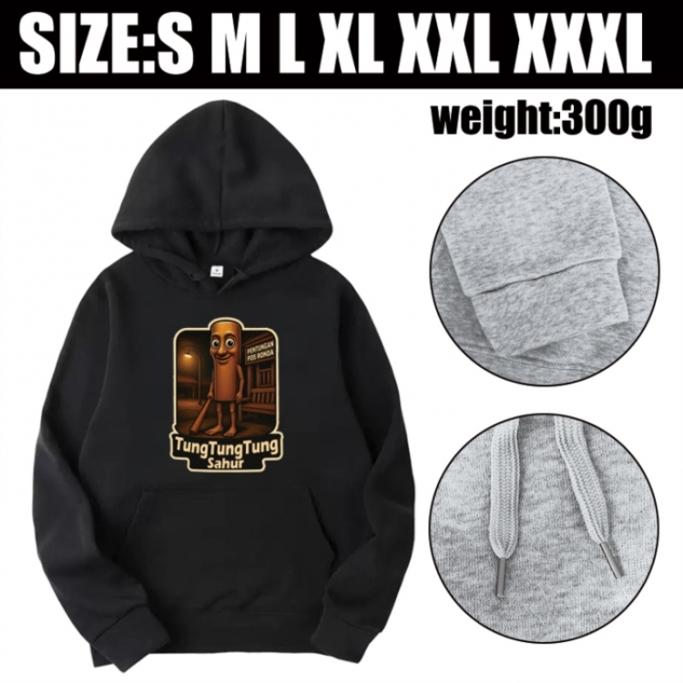 Italian-Brainrot Anime printed hooded sweatshirt top from S to 3XL