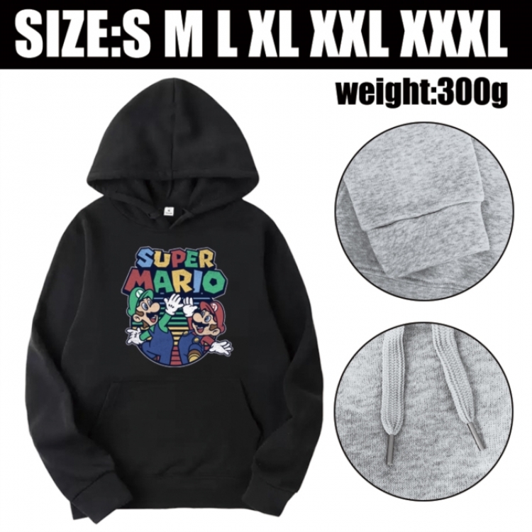 Super Mario Anime printed hooded sweatshirt top from S to 3XL