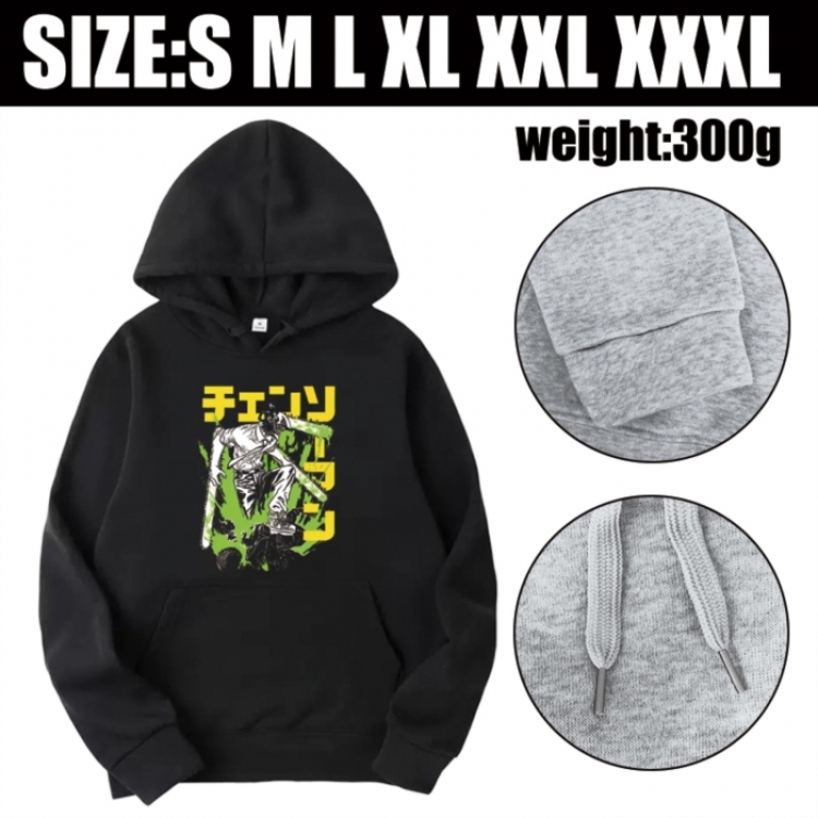 Chainsaw Man Anime printed hooded sweatshirt top from S to 3XL