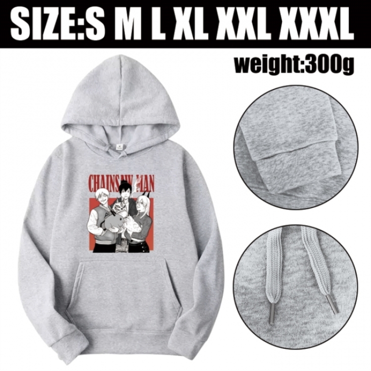 Chainsaw Man Anime printed hooded sweatshirt top from S to 3XL