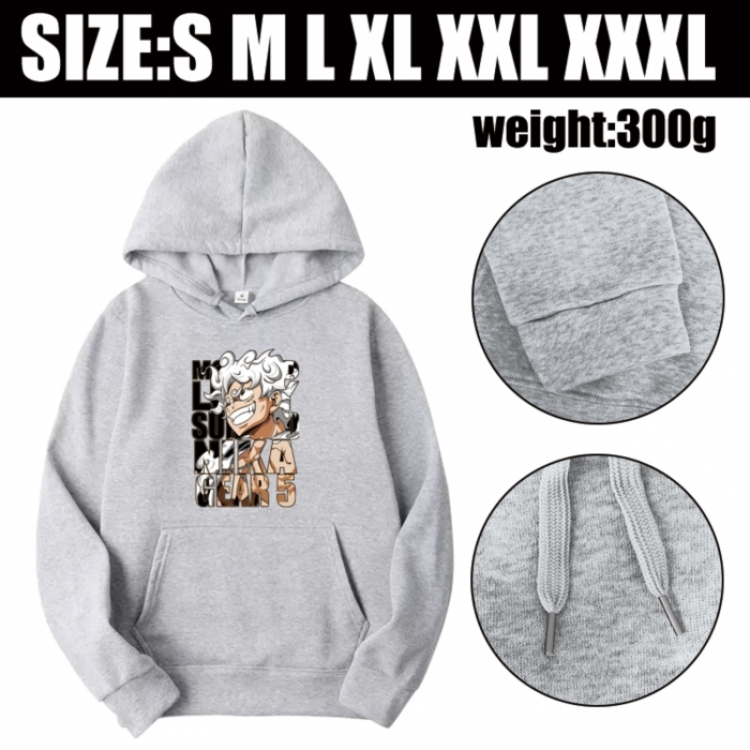 One Piece Anime printed hooded sweatshirt top from S to 3XL