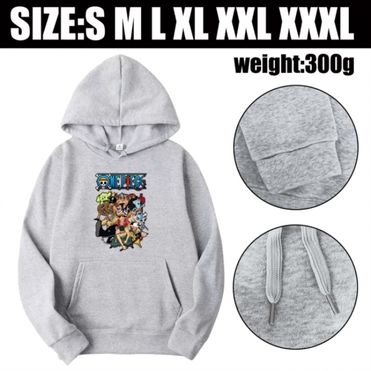 One Piece Anime printed hooded sweatshirt top from S to 3XL