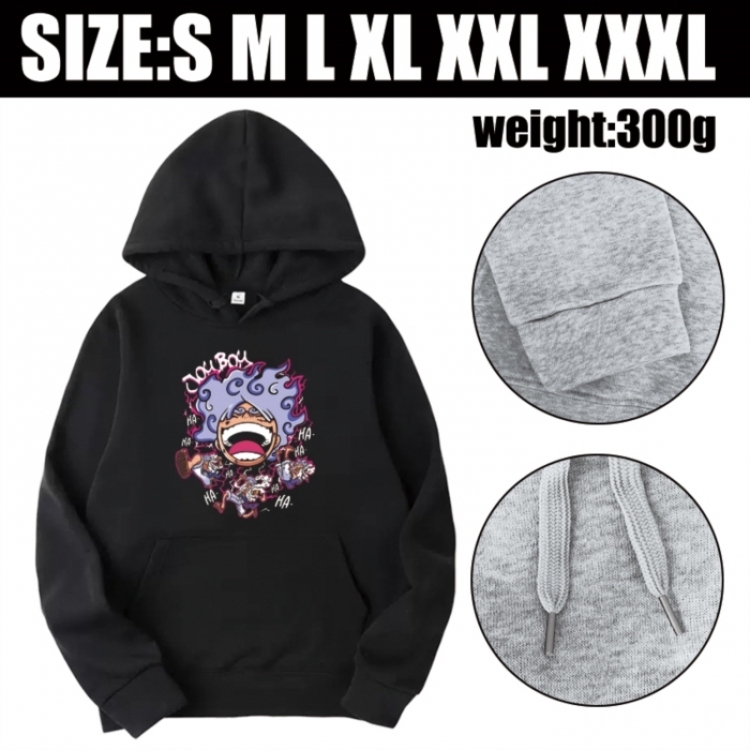 One Piece Anime printed hooded sweatshirt top from S to 3XL