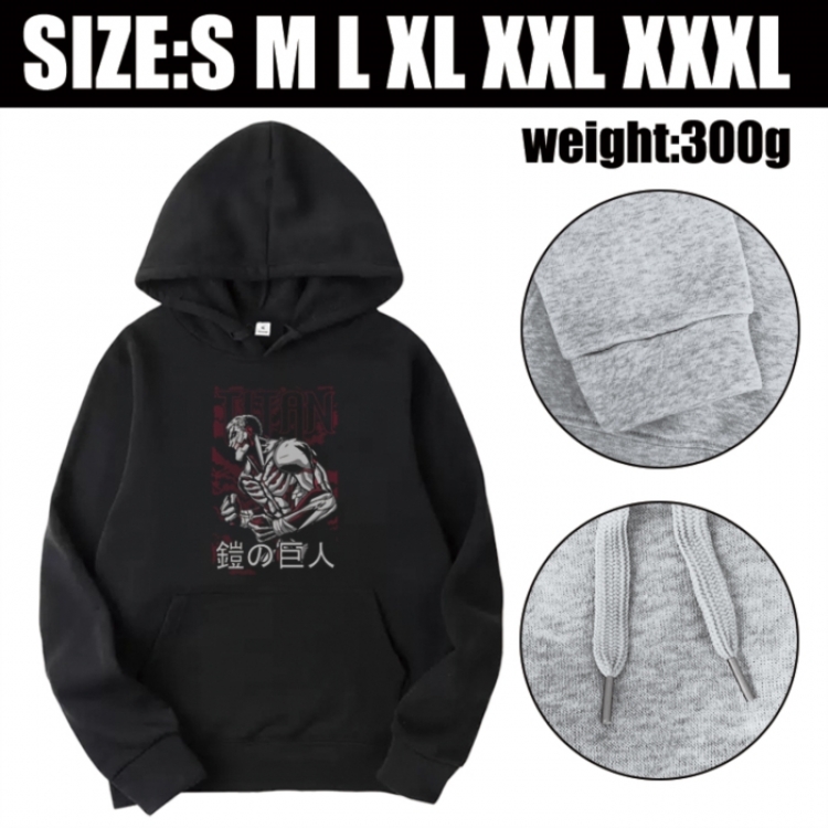 Shingeki no Kyojin Anime printed hooded sweatshirt top from S to 3XL