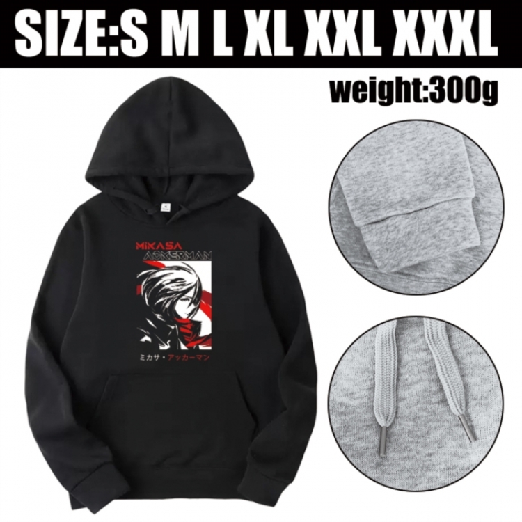 Shingeki no Kyojin Anime printed hooded sweatshirt top from S to 3XL