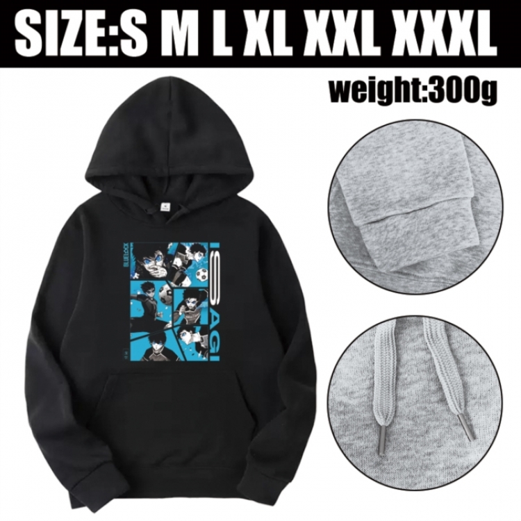 BLUE LOCK Anime printed hooded sweatshirt top from S to 3XL