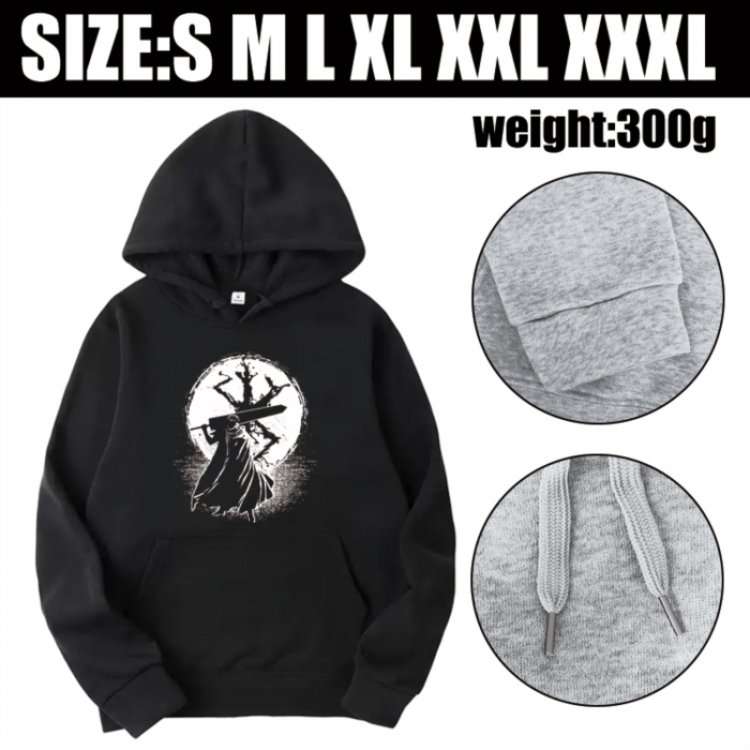 Berserk Anime printed hooded sweatshirt top from S to 3XL