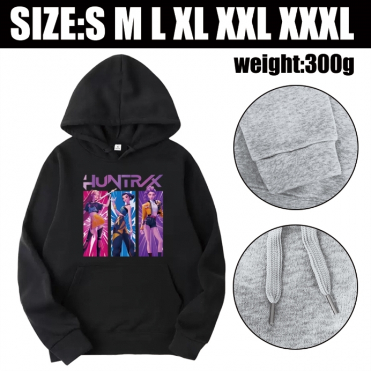 K-Pop Demon Hunters Anime printed hooded sweatshirt top from S to 3XL