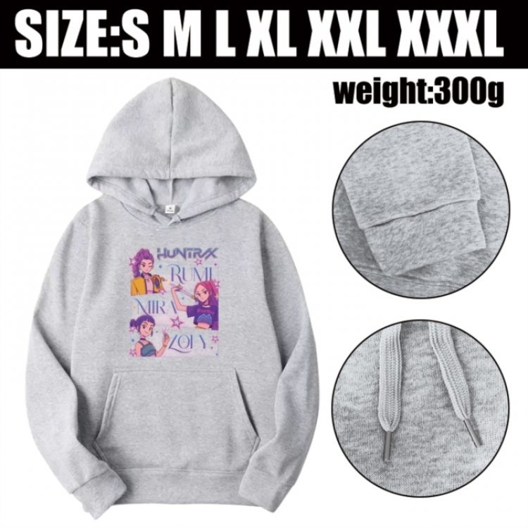 K-Pop Demon Hunters Anime printed hooded sweatshirt top from S to 3XL