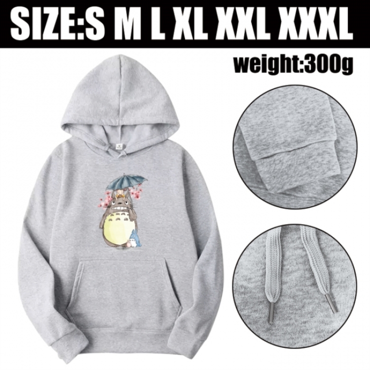 TOTORO Anime printed hooded sweatshirt top from S to 3XL