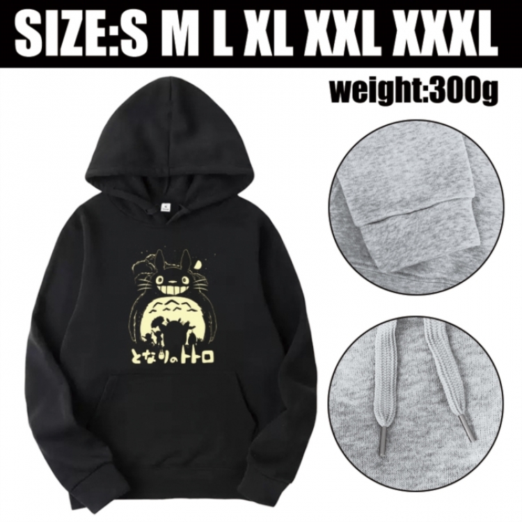 TOTORO Anime printed hooded sweatshirt top from S to 3XL