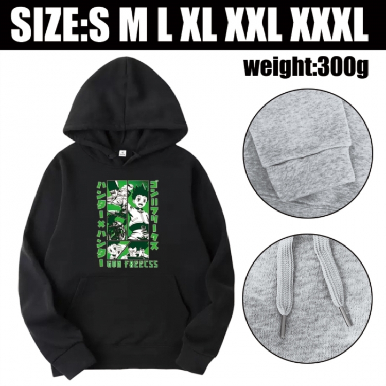 HunterXHunter Anime printed hooded sweatshirt top from S to 3XL
