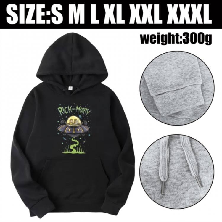 Rick and Morty Anime printed hooded sweatshirt top from S to 3XL