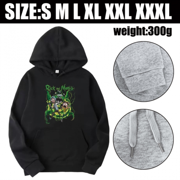 Rick and Morty Anime printed hooded sweatshirt top from S to 3XL