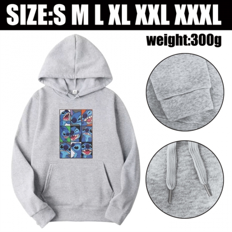 Lilo & Stitch Anime printed hooded sweatshirt top from S to 3XL