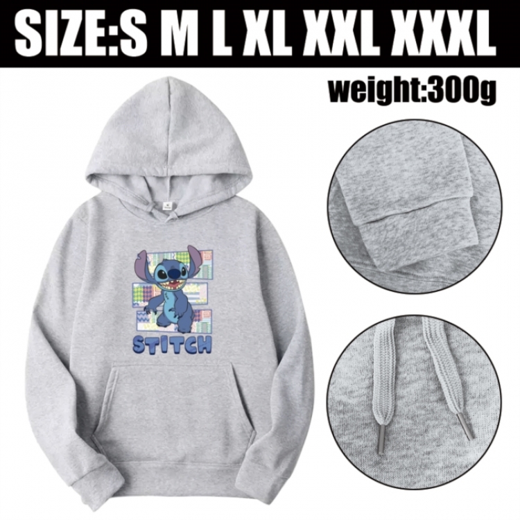 Lilo & Stitch Anime printed hooded sweatshirt top from S to 3XL