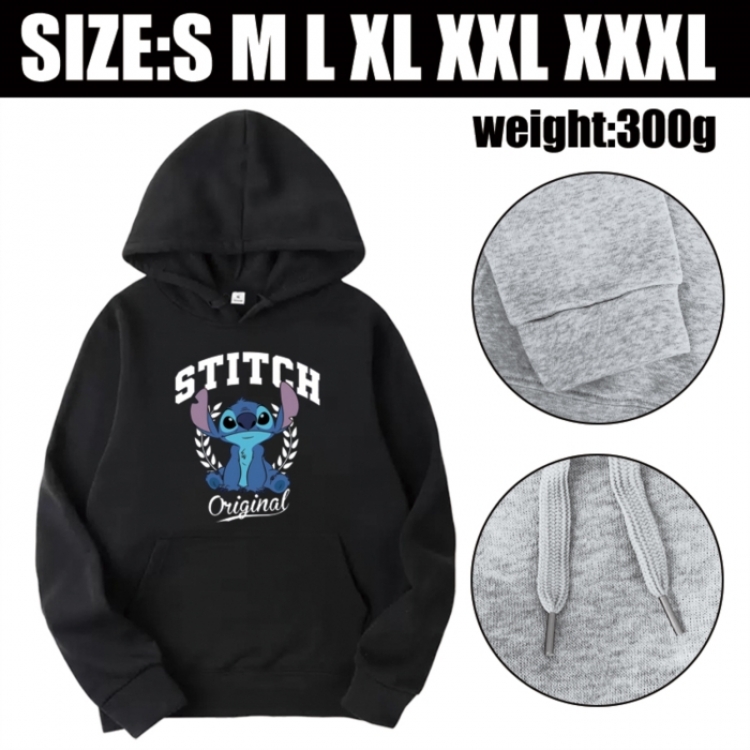 Lilo & Stitch Anime printed hooded sweatshirt top from S to 3XL