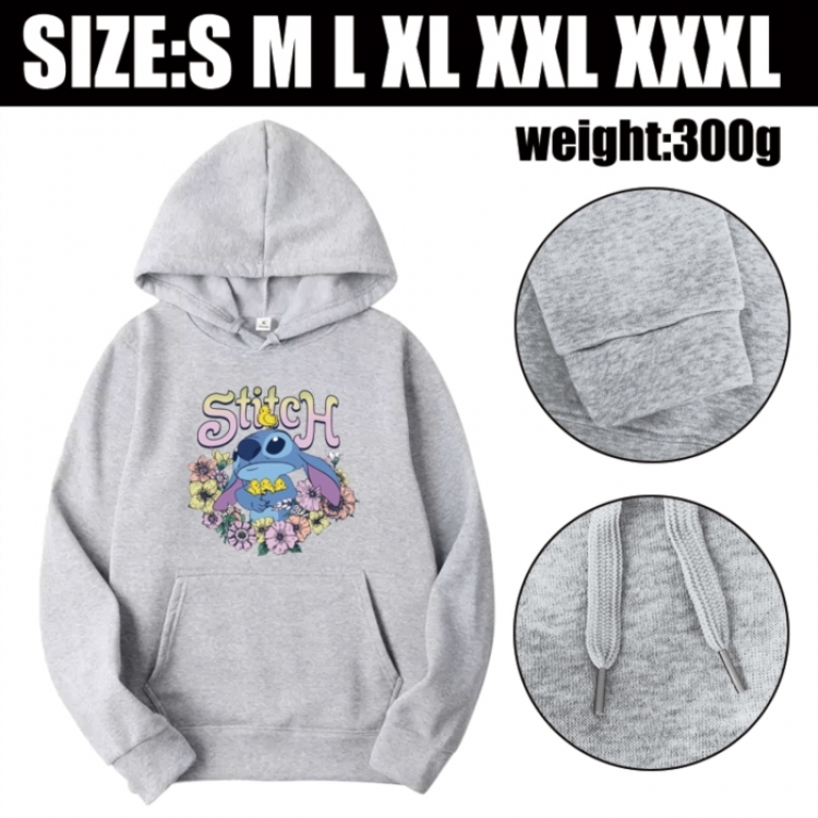 Lilo & Stitch Anime printed hooded sweatshirt top from S to 3XL