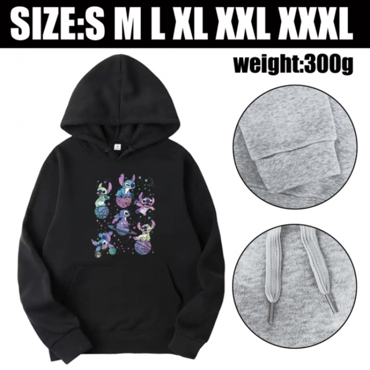 Lilo & Stitch Anime printed hooded sweatshirt top from S to 3XL