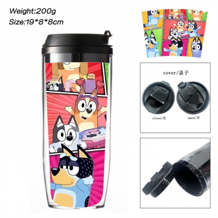 Bluey Anime double-layer insulated water bottle and cup 350ML