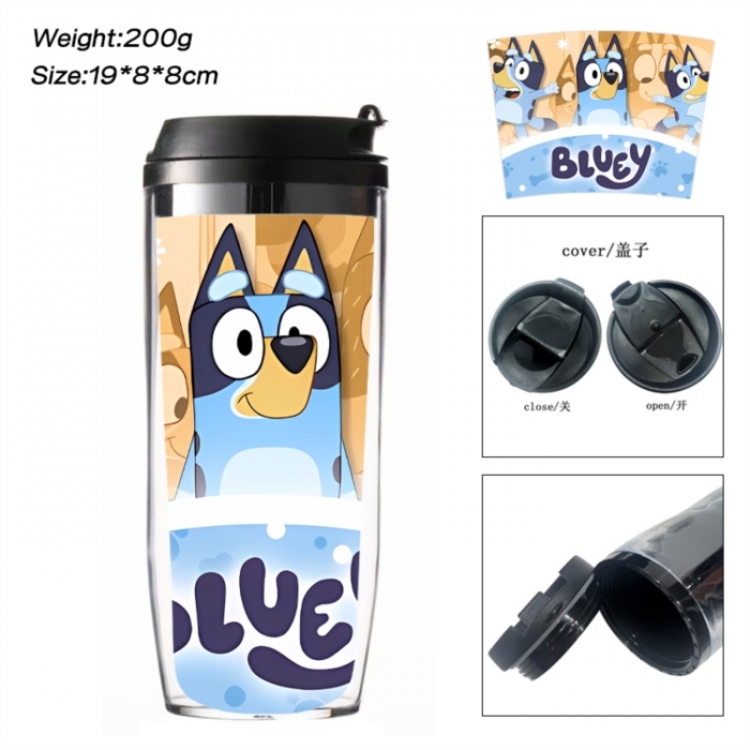 Bluey Anime double-layer insulated water bottle and cup 350ML