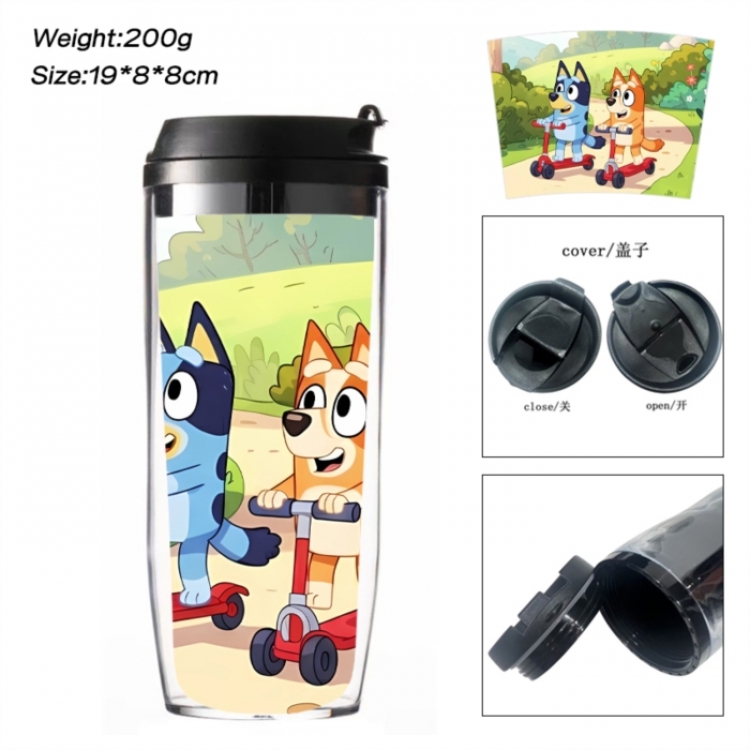 Bluey Anime double-layer insulated water bottle and cup 350ML
