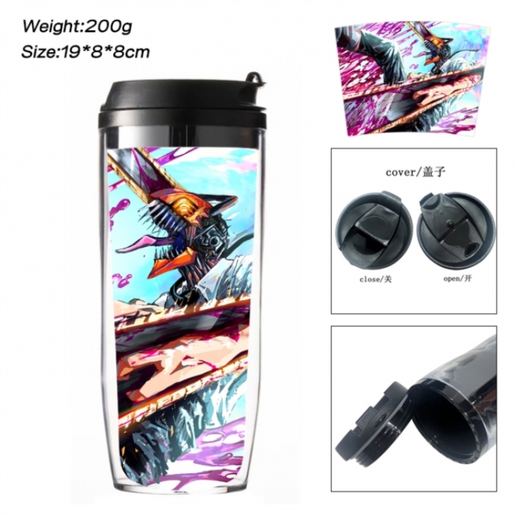 Chainsaw Man Anime double-layer insulated water bottle and cup 350ML