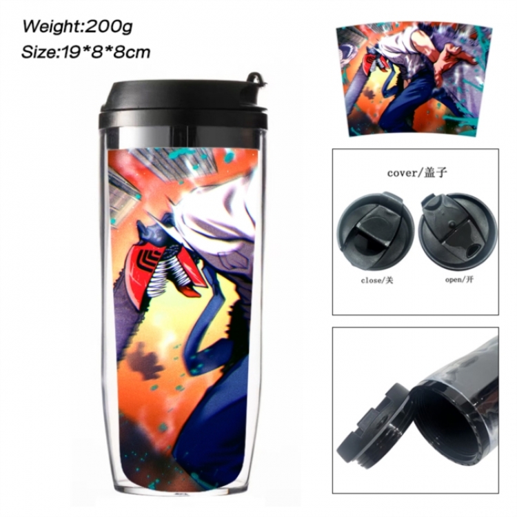 Chainsaw Man Anime double-layer insulated water bottle and cup 350ML