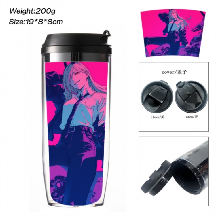 Chainsaw Man Anime double-layer insulated water bottle and cup 350ML