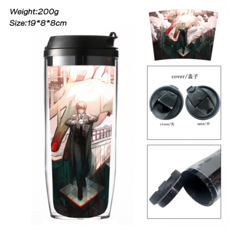 Chainsaw Man Anime double-layer insulated water bottle and cup 350ML