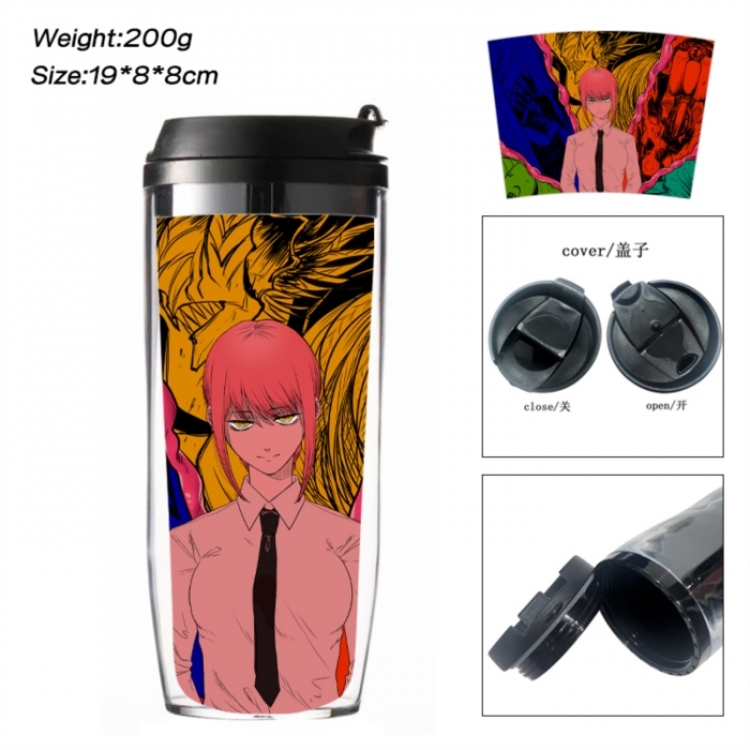 Chainsaw Man Anime double-layer insulated water bottle and cup 350ML