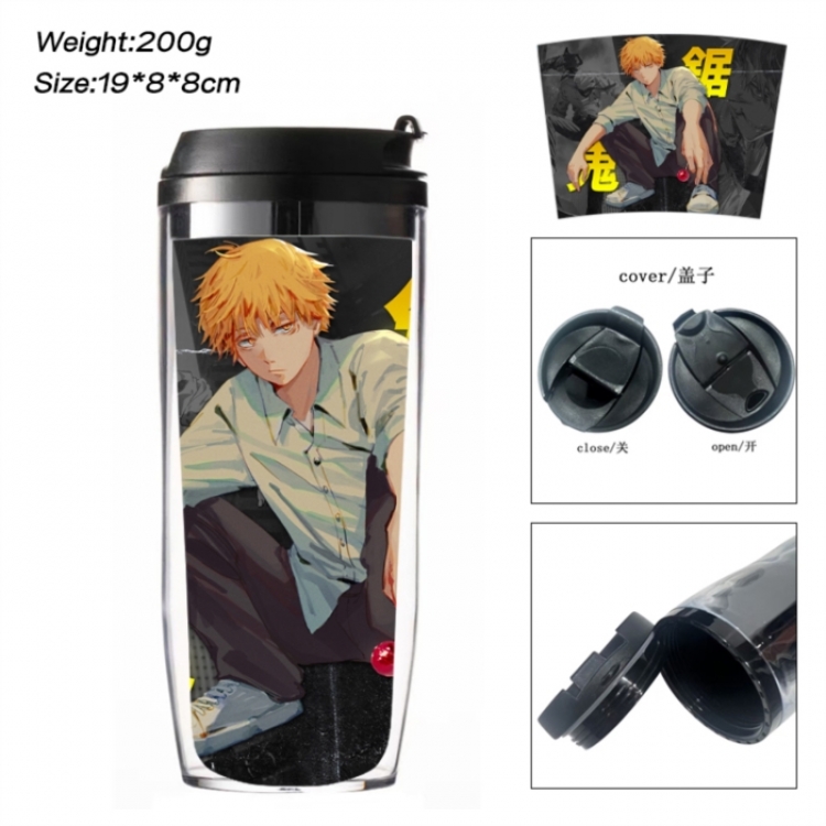 Chainsaw Man Anime double-layer insulated water bottle and cup 350ML