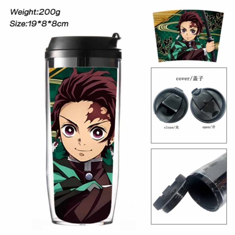 Demon Slayer Kimets Anime double-layer insulated water bottle and cup 350ML