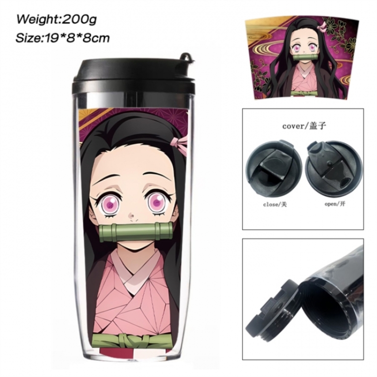 Demon Slayer Kimets Anime double-layer insulated water bottle and cup 350ML