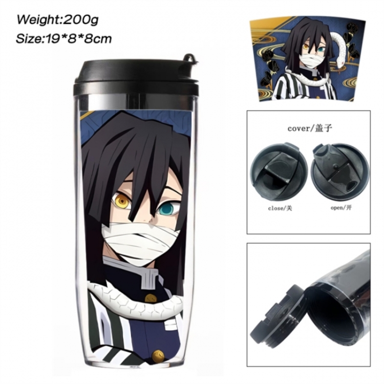 Demon Slayer Kimets Anime double-layer insulated water bottle and cup 350ML