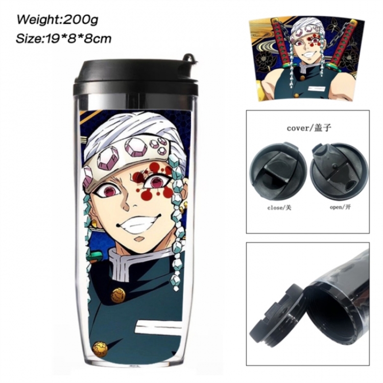 Demon Slayer Kimets Anime double-layer insulated water bottle and cup 350ML
