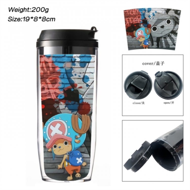 One Piece Anime double-layer insulated water bottle and cup 350ML