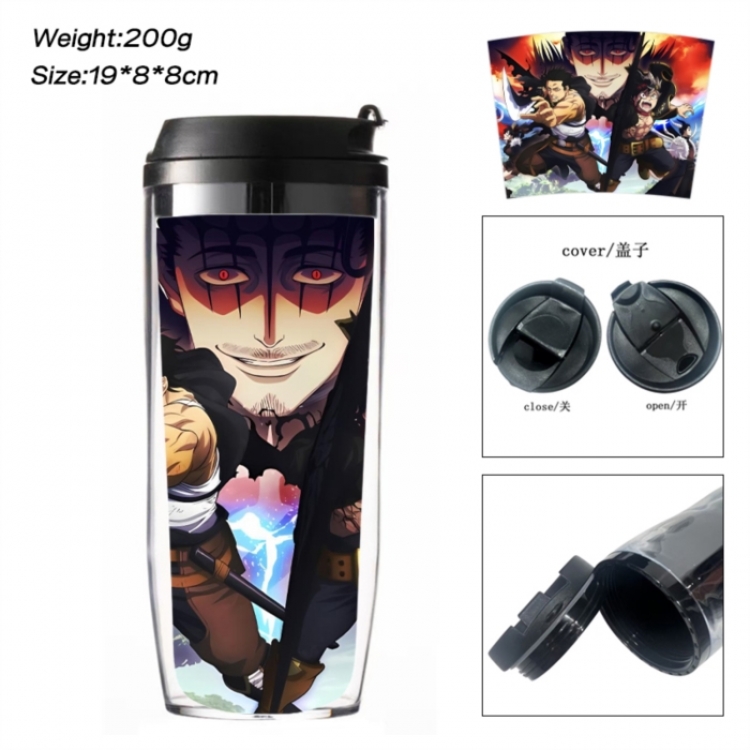 Black Clover Anime double-layer insulated water bottle and cup 350ML