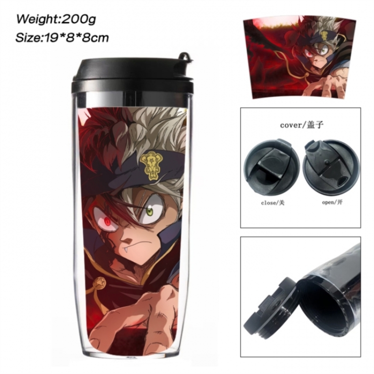 Black Clover Anime double-layer insulated water bottle and cup 350ML