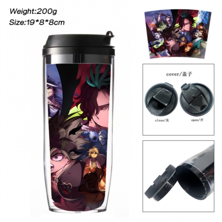 Black Clover Anime double-layer insulated water bottle and cup 350ML